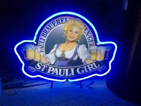 light up st pauli girl sign